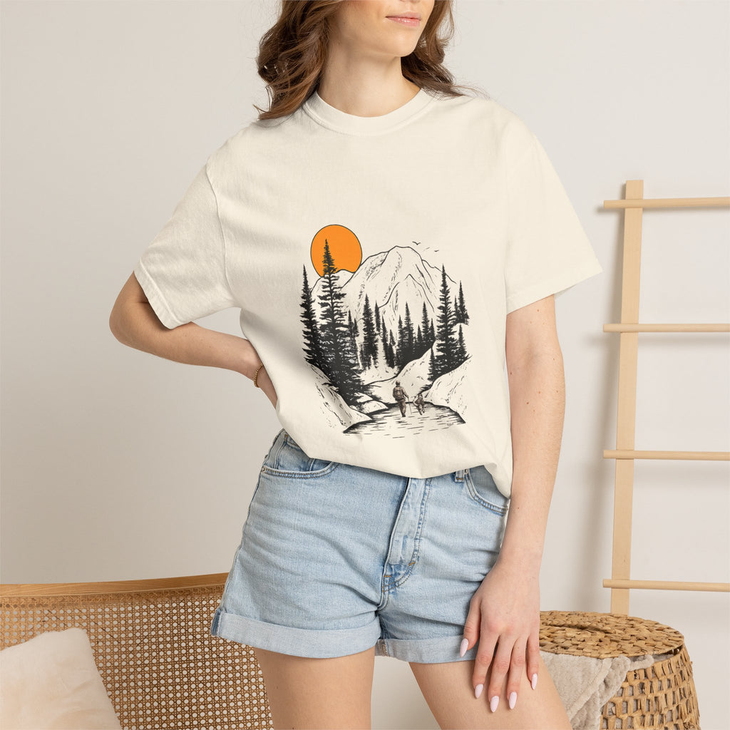 Mountain Sunset Hiking T-Shirt