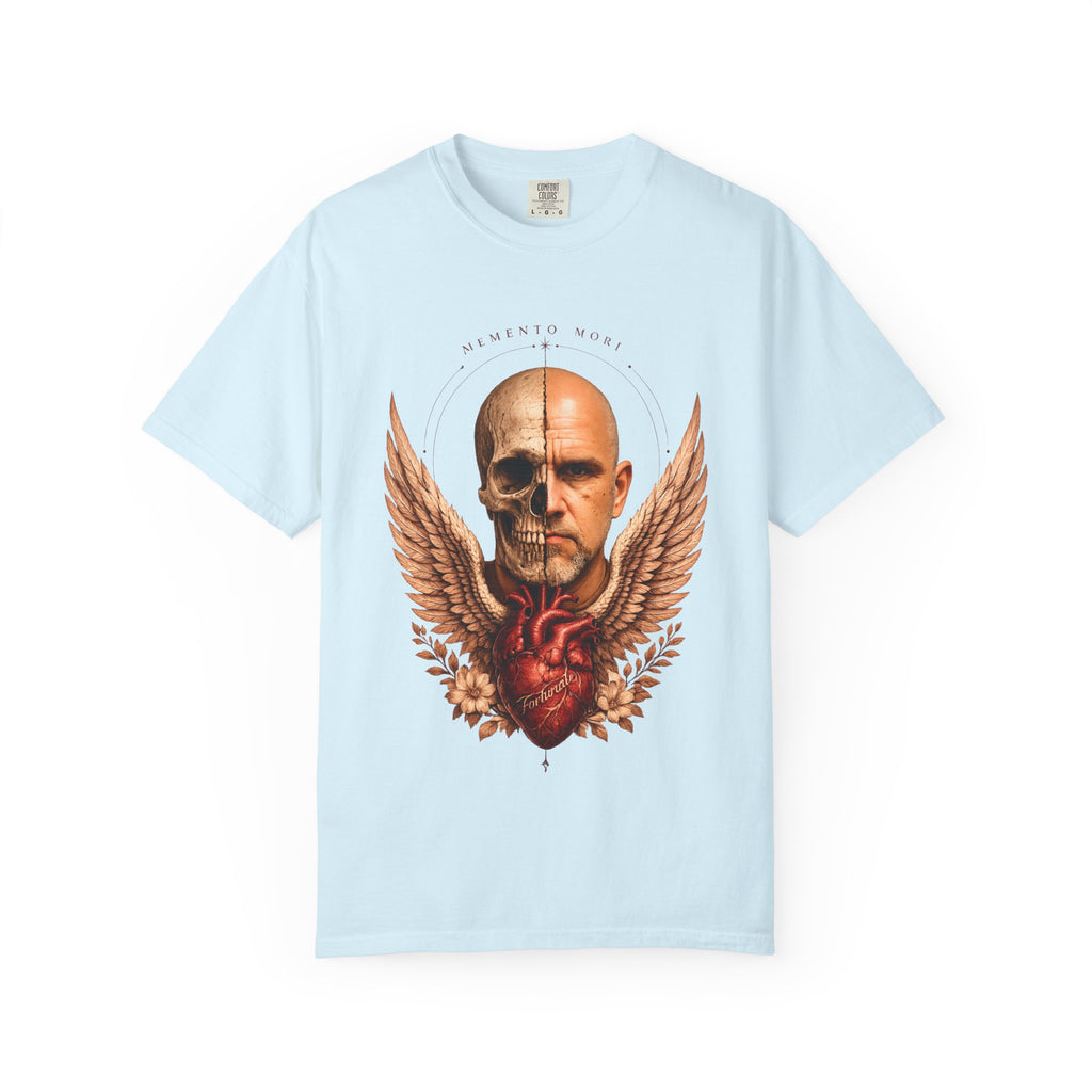 Memento Mori  — Anatomical Heart & Half Skull Graphic Tee
