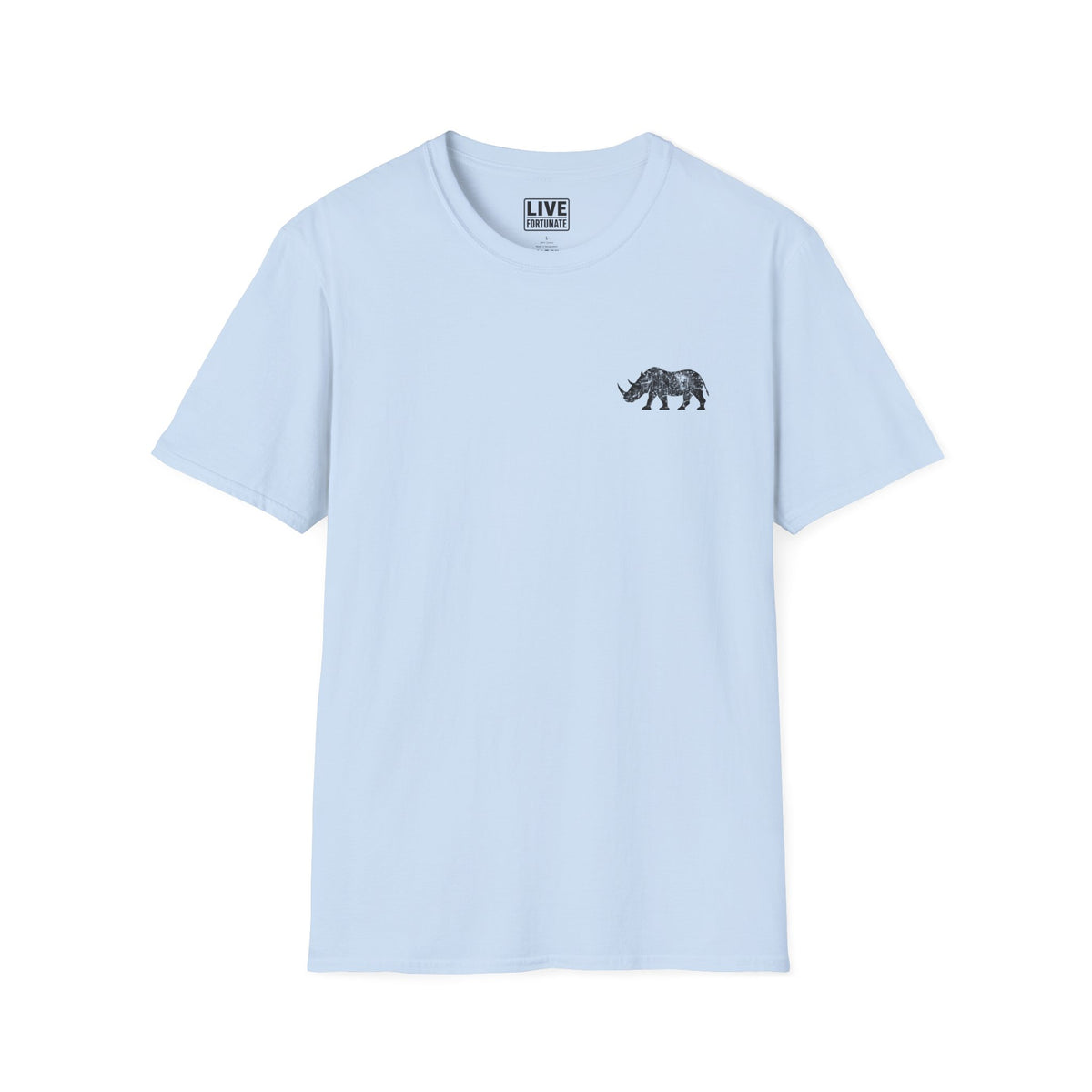 Fortunate AF Rhino Graphic T-shirt Black