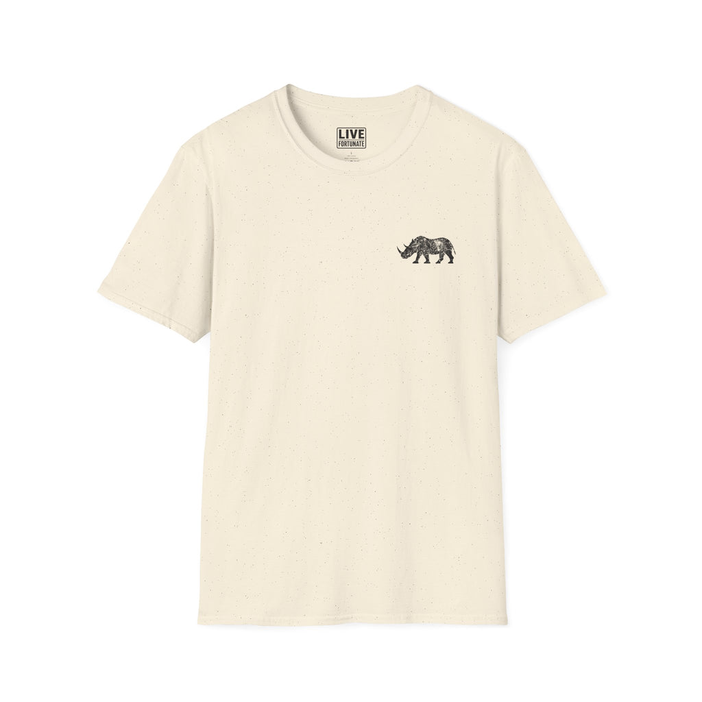 Fortunate AF Rhino Graphic T-shirt Black