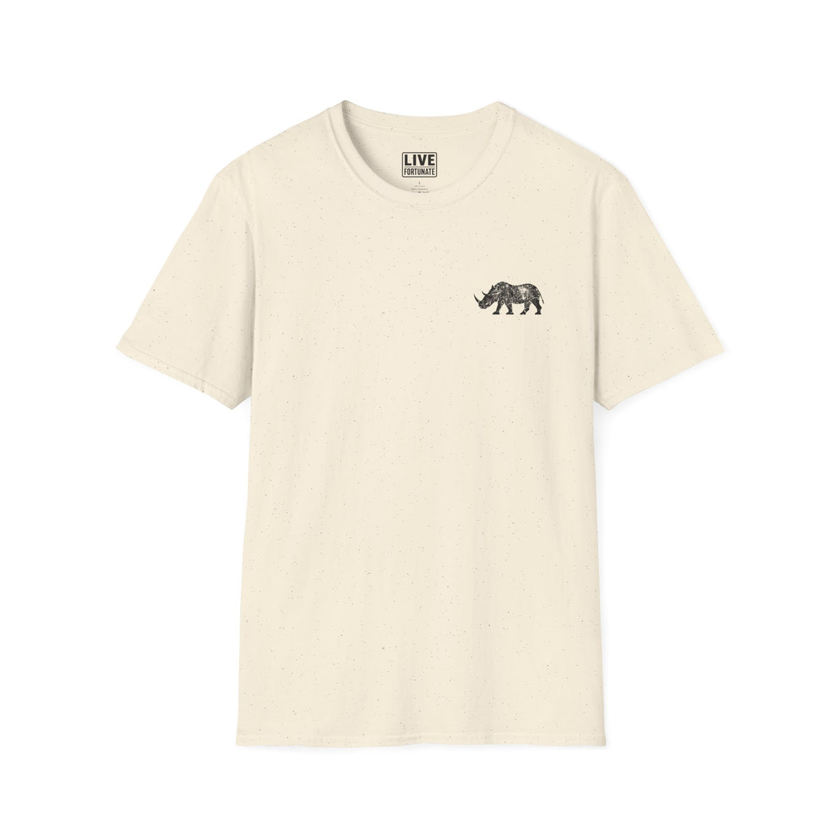 Fortunate AF Rhino Graphic T-shirt Black