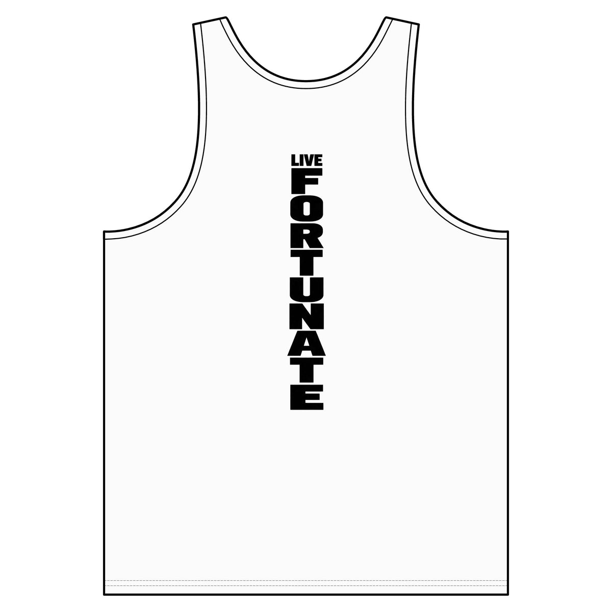 Live Fortunate Vertical Logo Athletic Tank Top