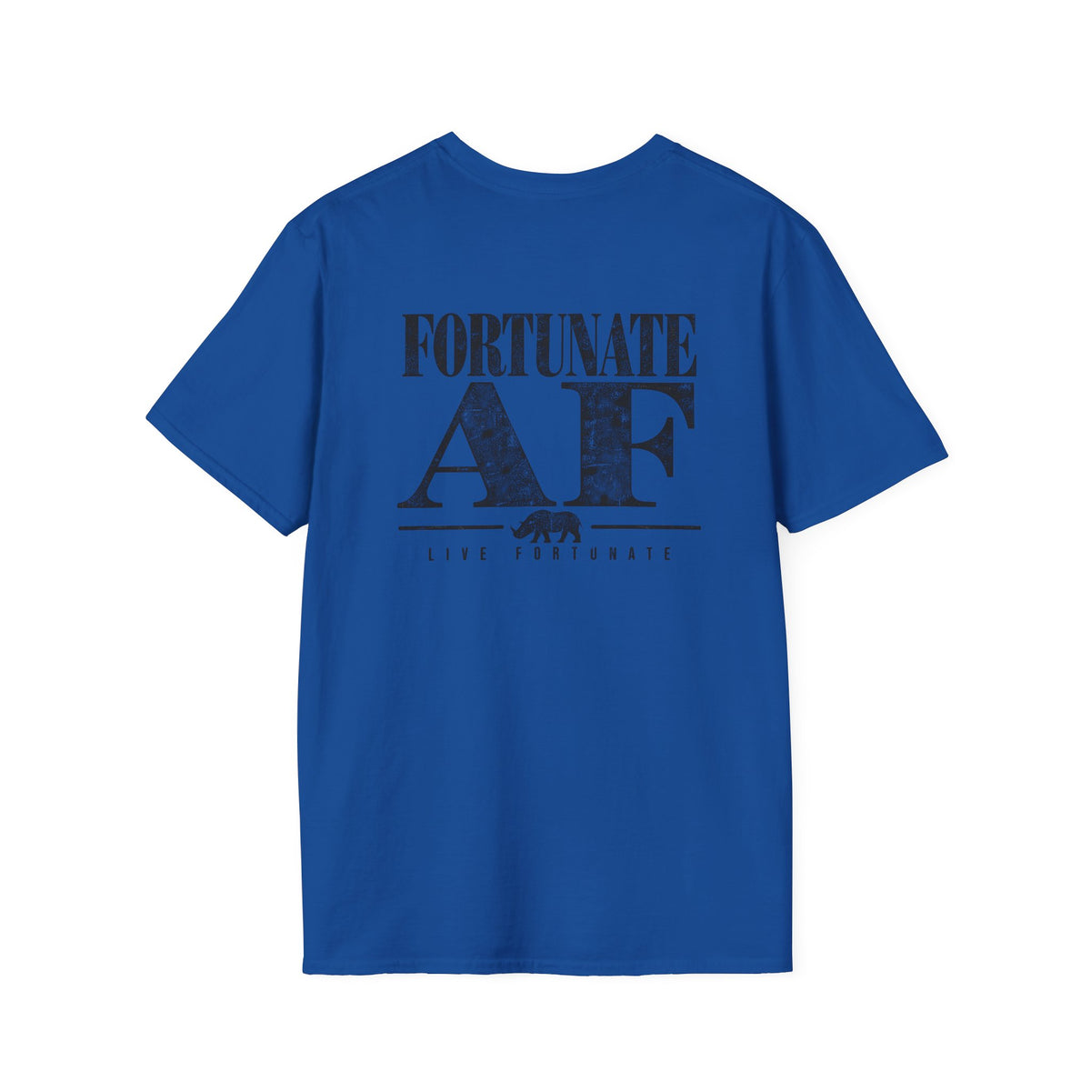 Fortunate AF Rhino Graphic T-shirt Black
