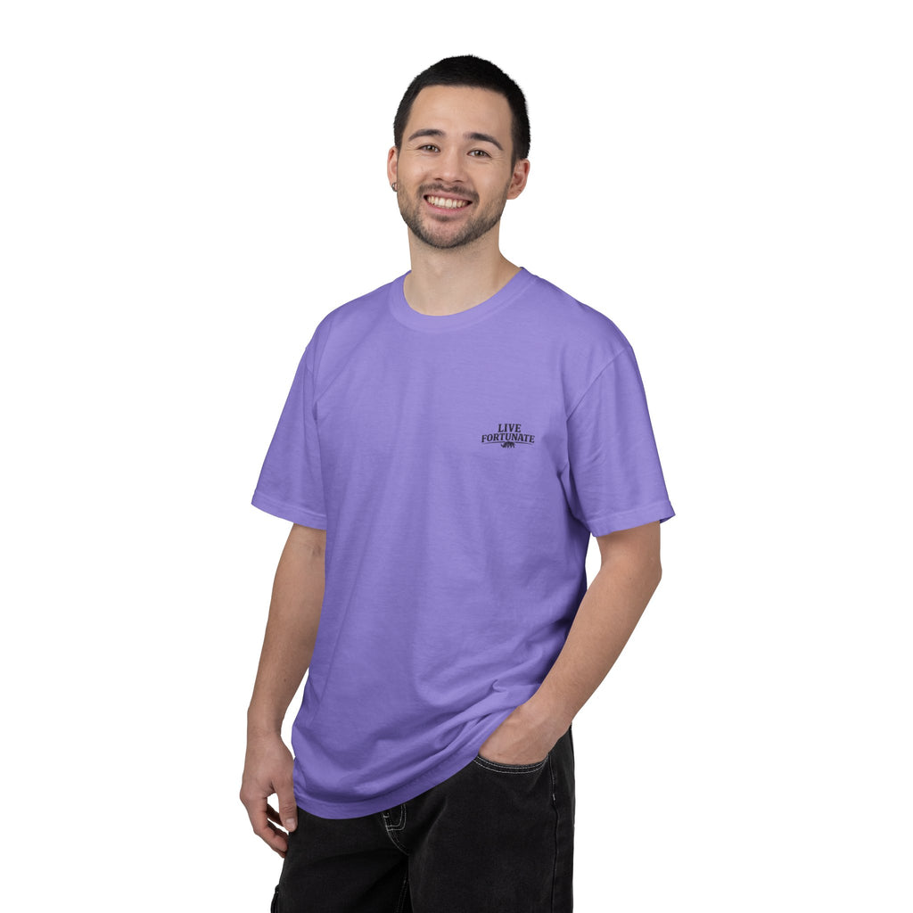 Sunset Vintage T-Shirt — Lake Scene