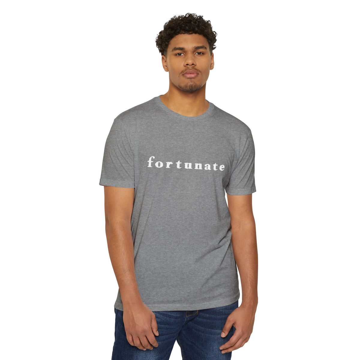 Fortunate Men’s Distressed Wordmark Tee