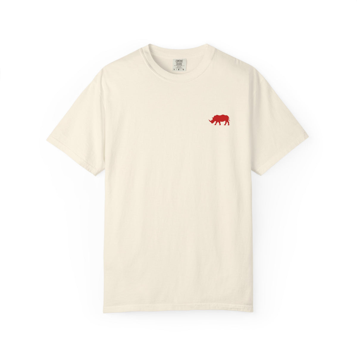 Live Fortunate Rhino T-Shirt — Red Rhino Logo Tee