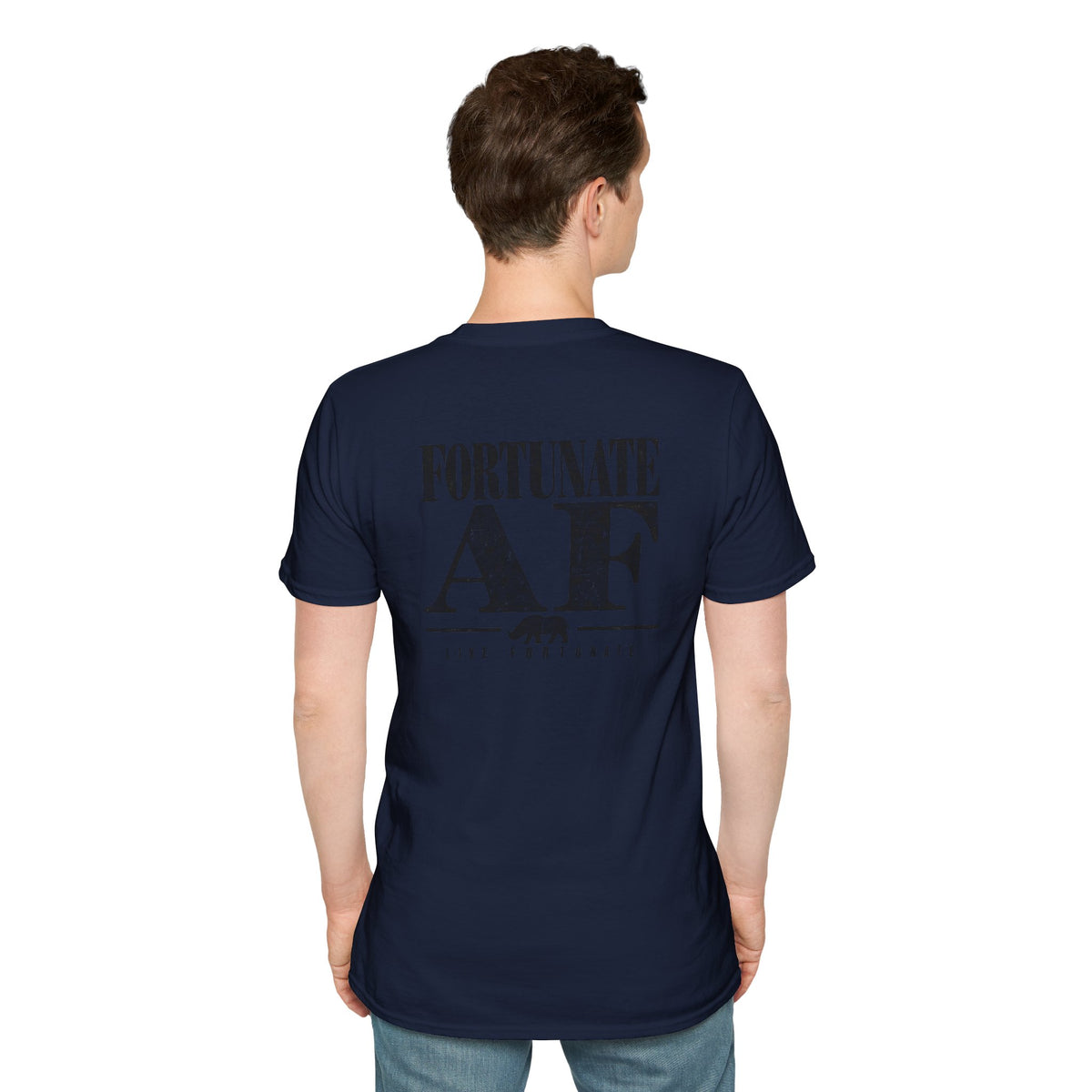 Fortunate AF Rhino Graphic T-shirt Black