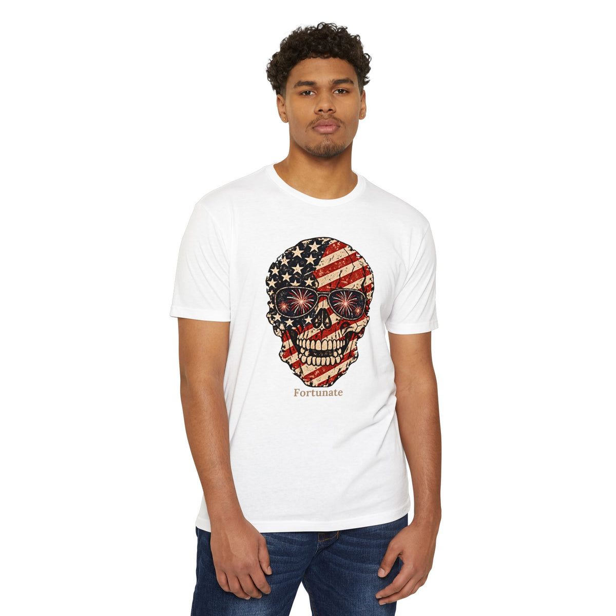 Fortunate American Skull T-Shirt – Live Bold. Live Fortunate.