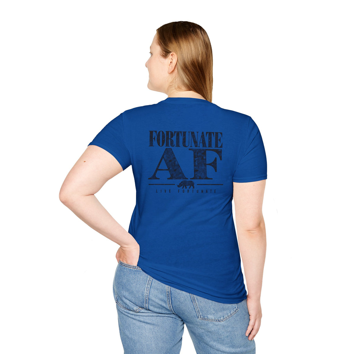 Fortunate AF Rhino Graphic T-shirt Black