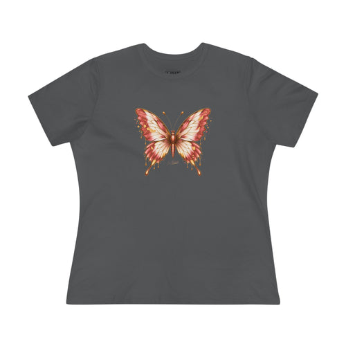 Butterfly Graphic Tee — Women's Dusty Rose Butterfly Shirt