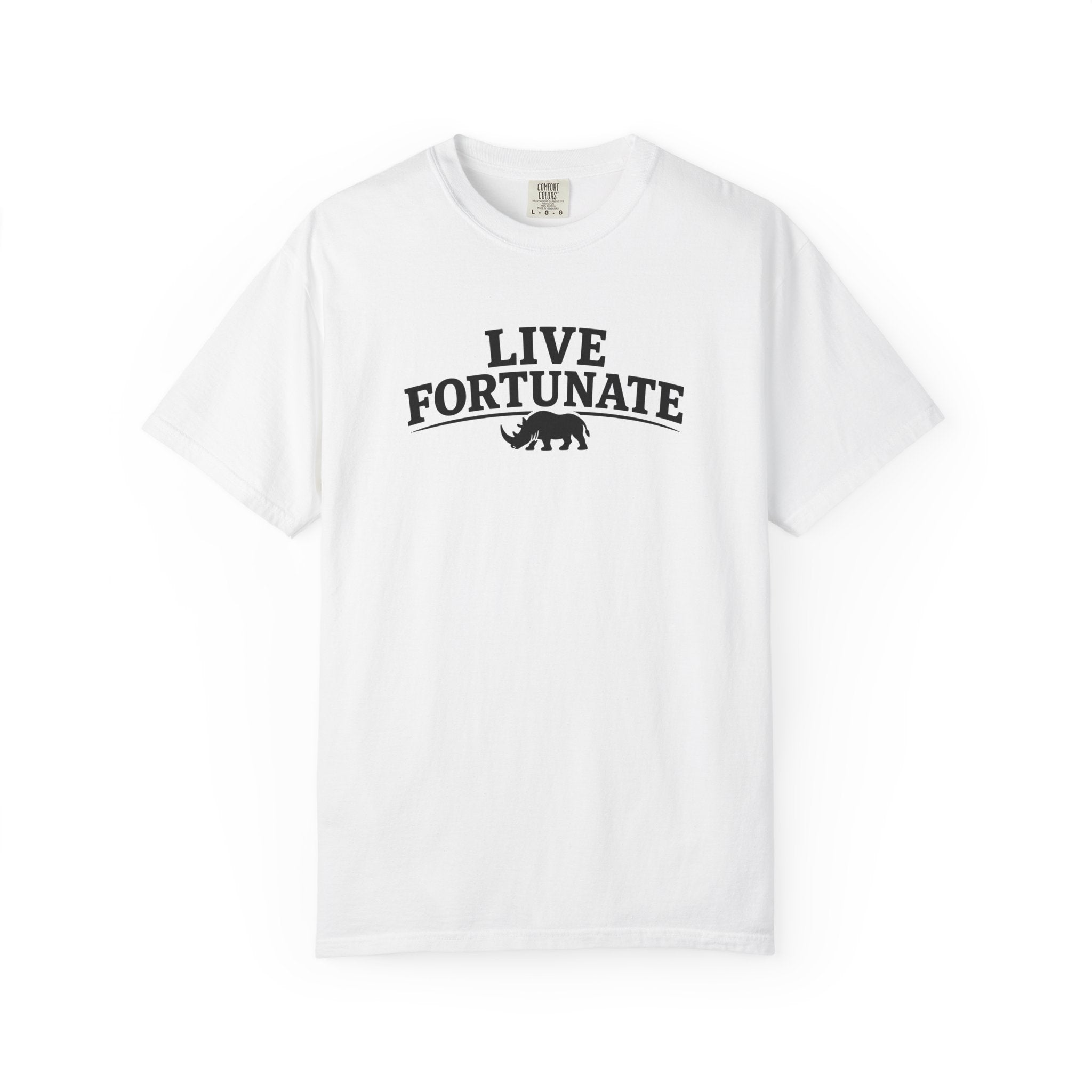 Rhino Logo T-Shirt — LiveFortunate.com Graphic Tee