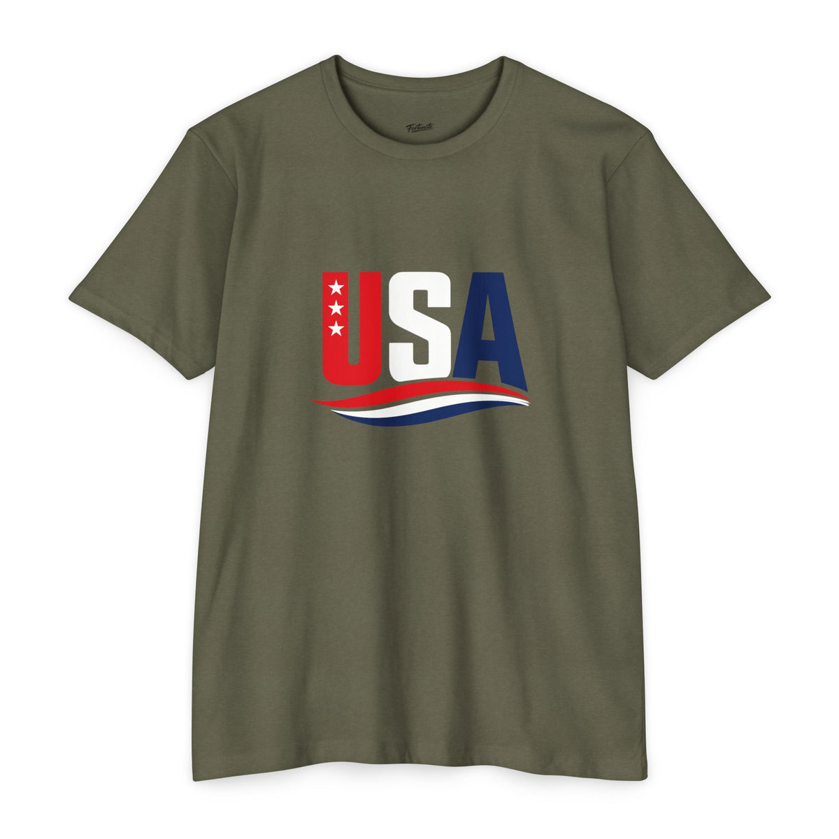 USA Flag Graphic T-Shirt — Patriotic Red White Blue Tee