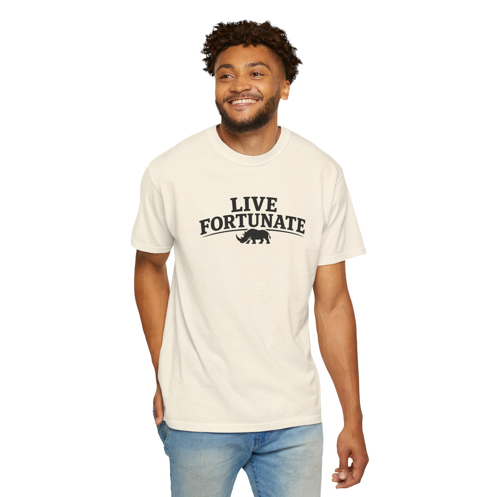 Rhino Logo T-Shirt — LiveFortunate.com Graphic Tee