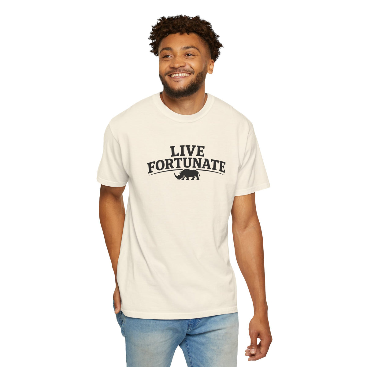 Rhino Logo T-Shirt — LiveFortunate.com Graphic Tee