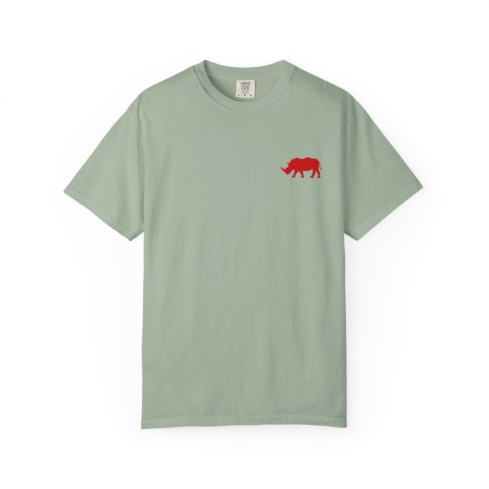 Live Fortunate Rhino T-Shirt — Red Rhino Logo Tee