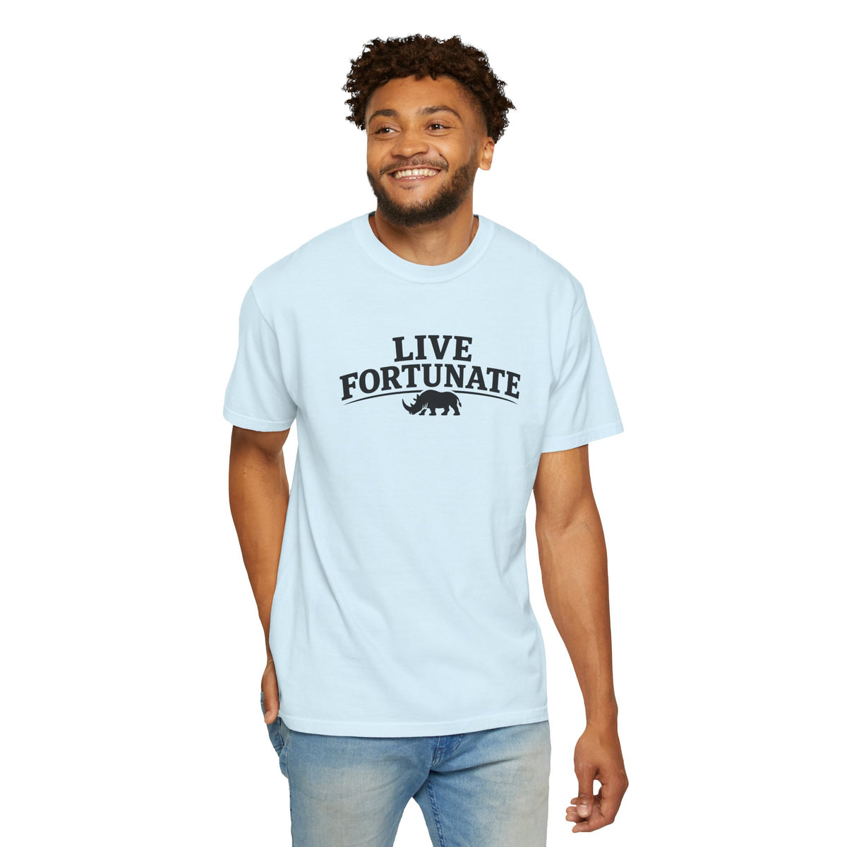 Rhino Logo T-Shirt — LiveFortunate.com Graphic Tee