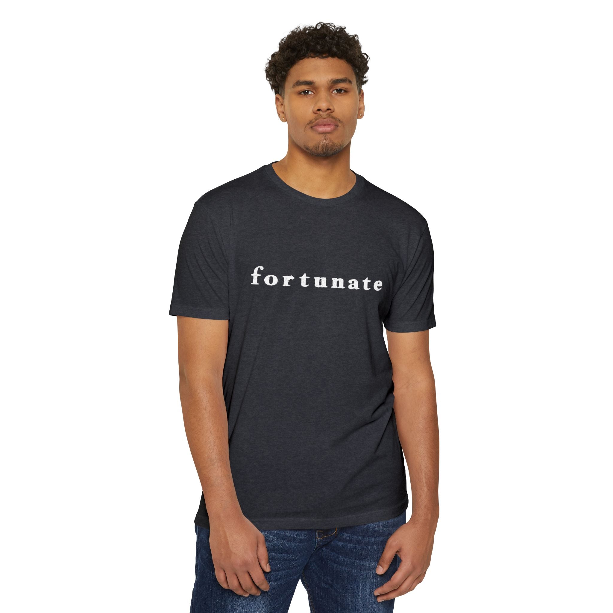 Fortunate Men’s Distressed Wordmark Tee