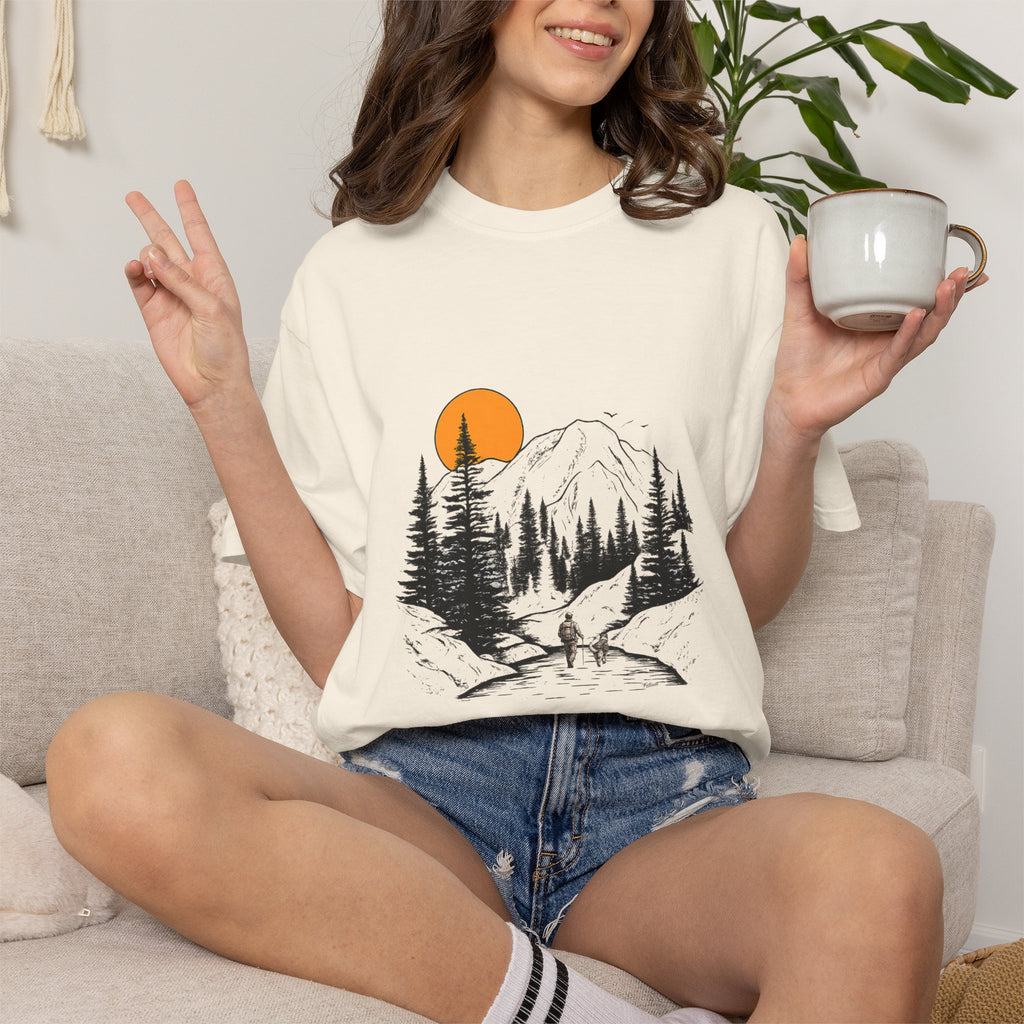 Mountain Sunset Hiking T-Shirt