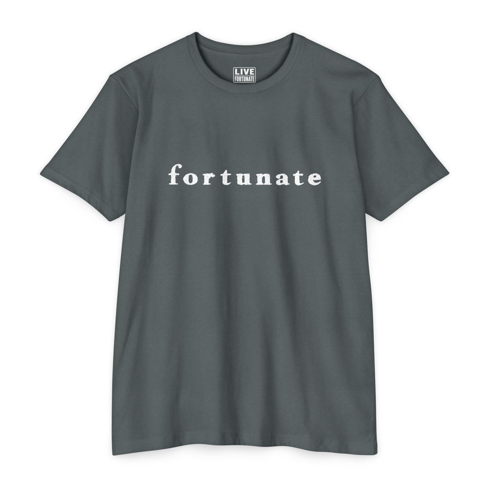 Fortunate Men’s Distressed Wordmark Tee