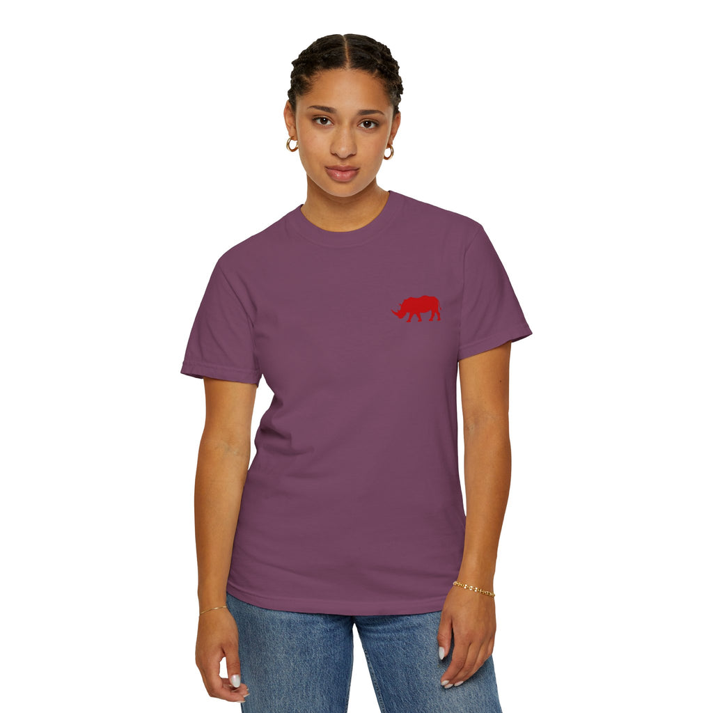 Live Fortunate Rhino T-Shirt — Red Rhino Logo Tee