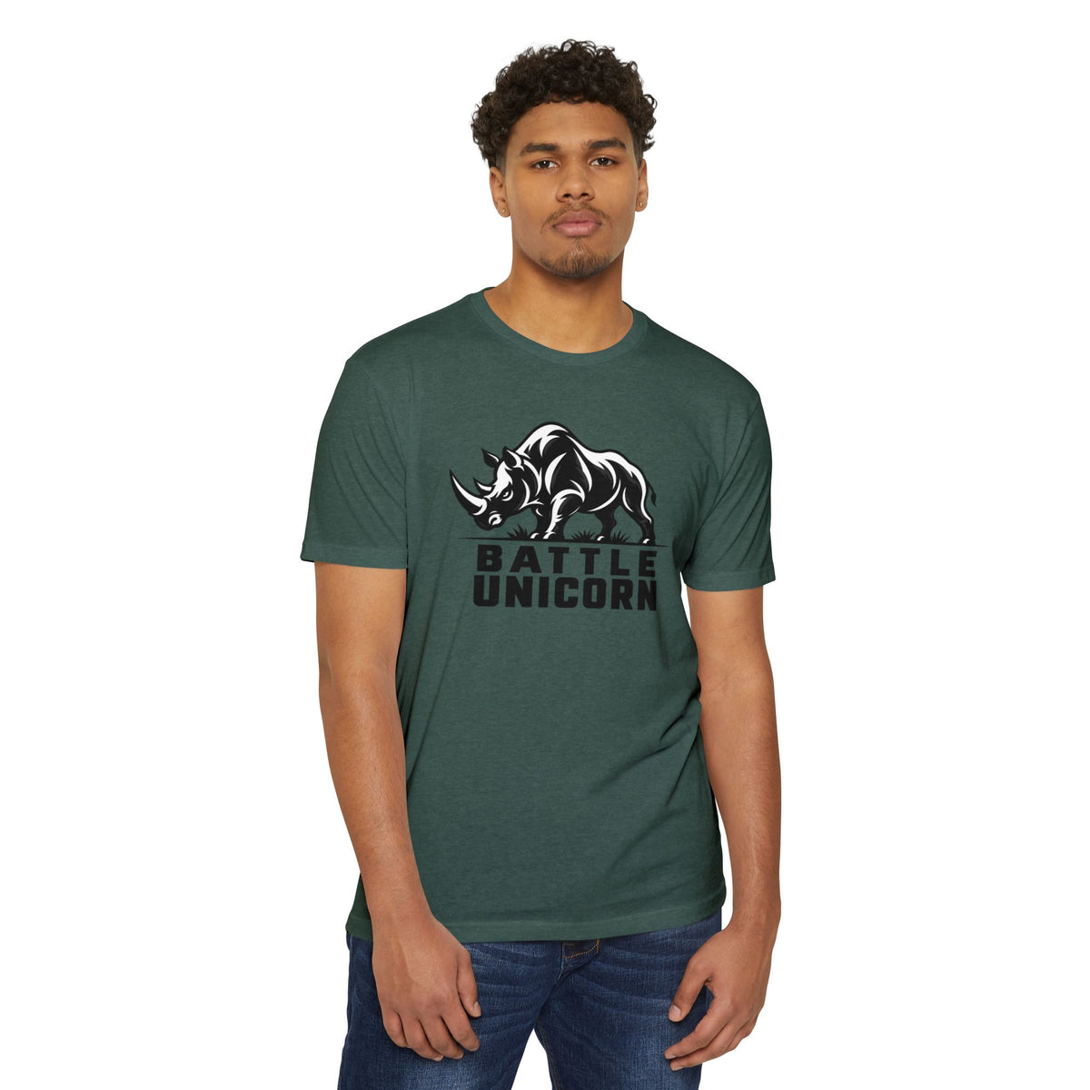Battle Unicorn Rhino Tee | Live Fortunate