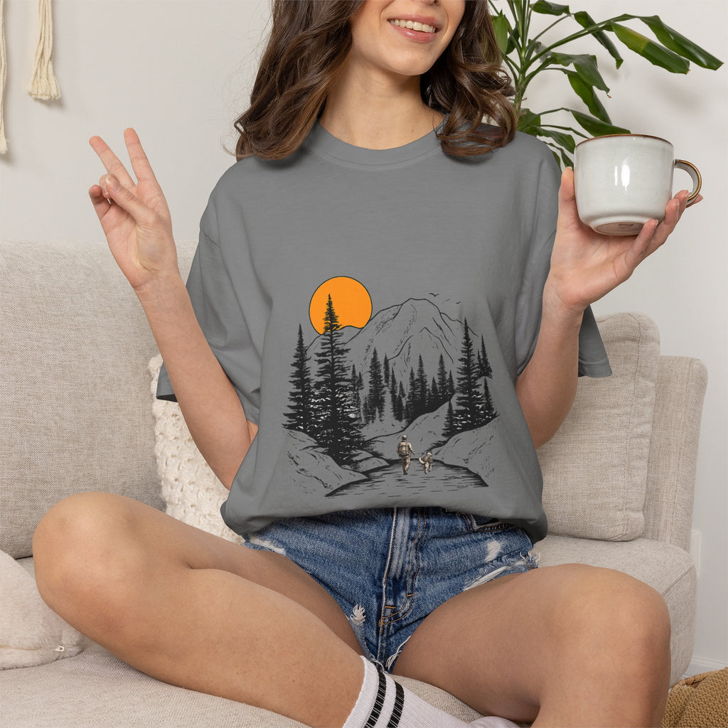 Mountain Sunset Hiking T-Shirt