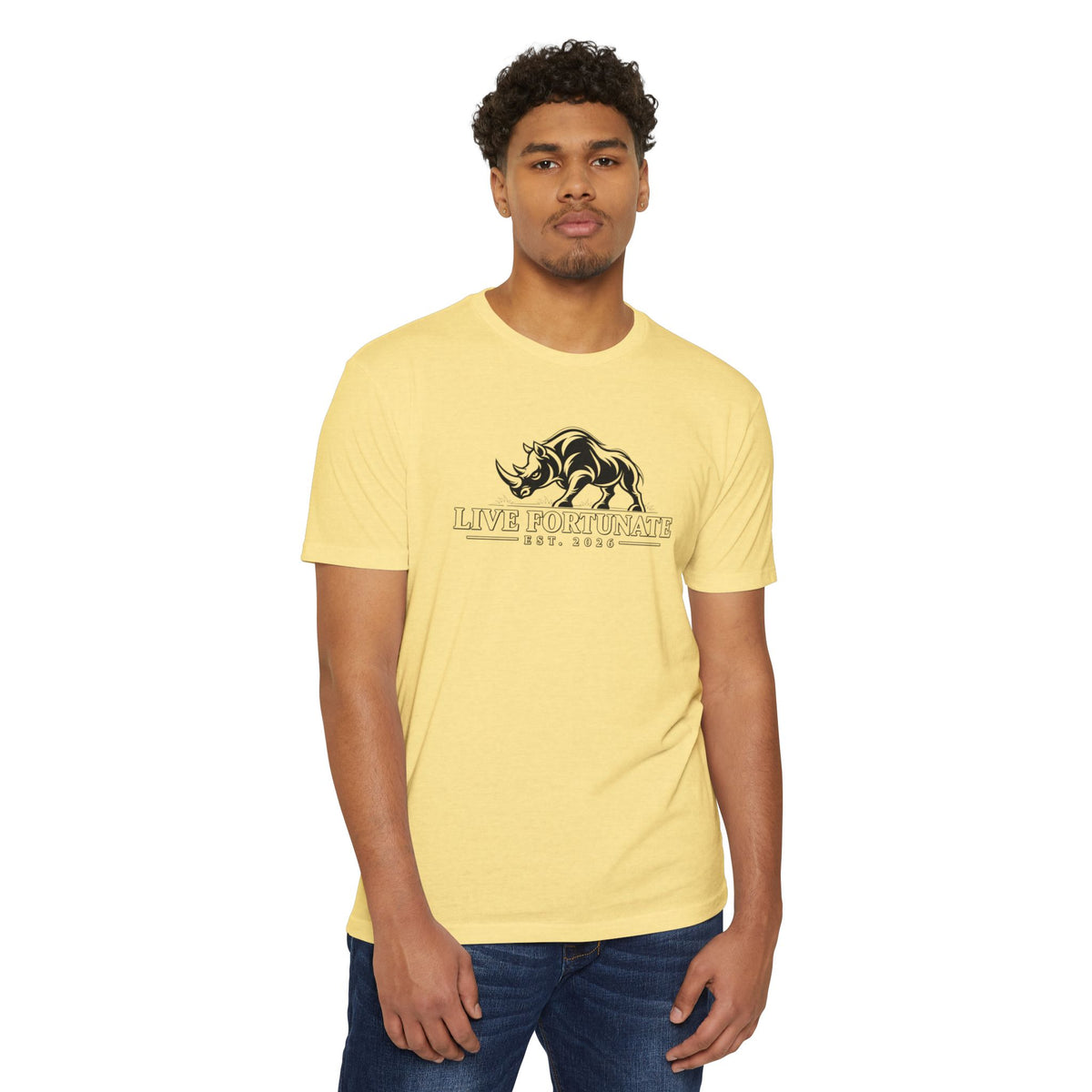 Live Fortunate EST. 2026 Rhino Tee