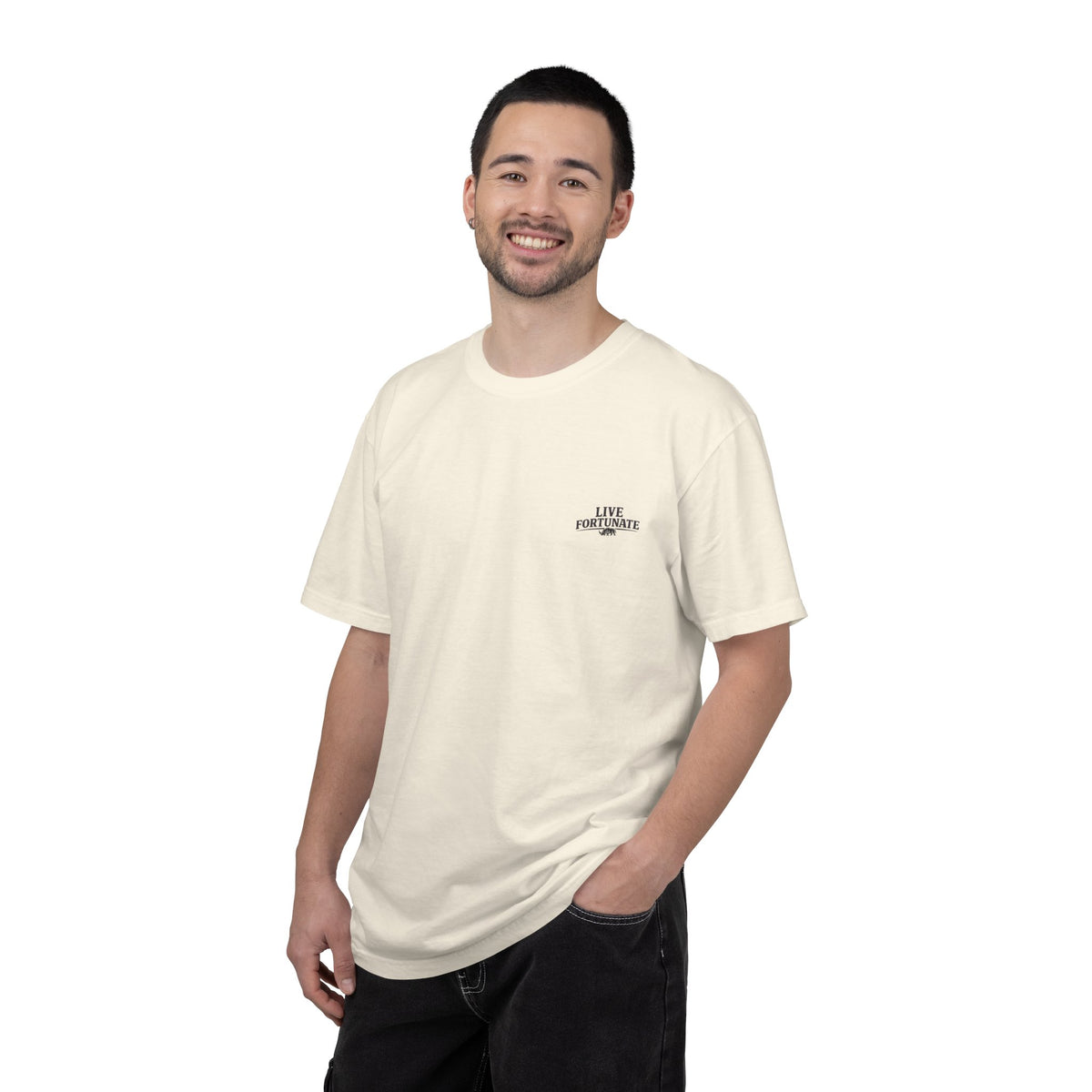 Fishing Lake Scene T-Shirt — Vintage Angler Silhouette Tee