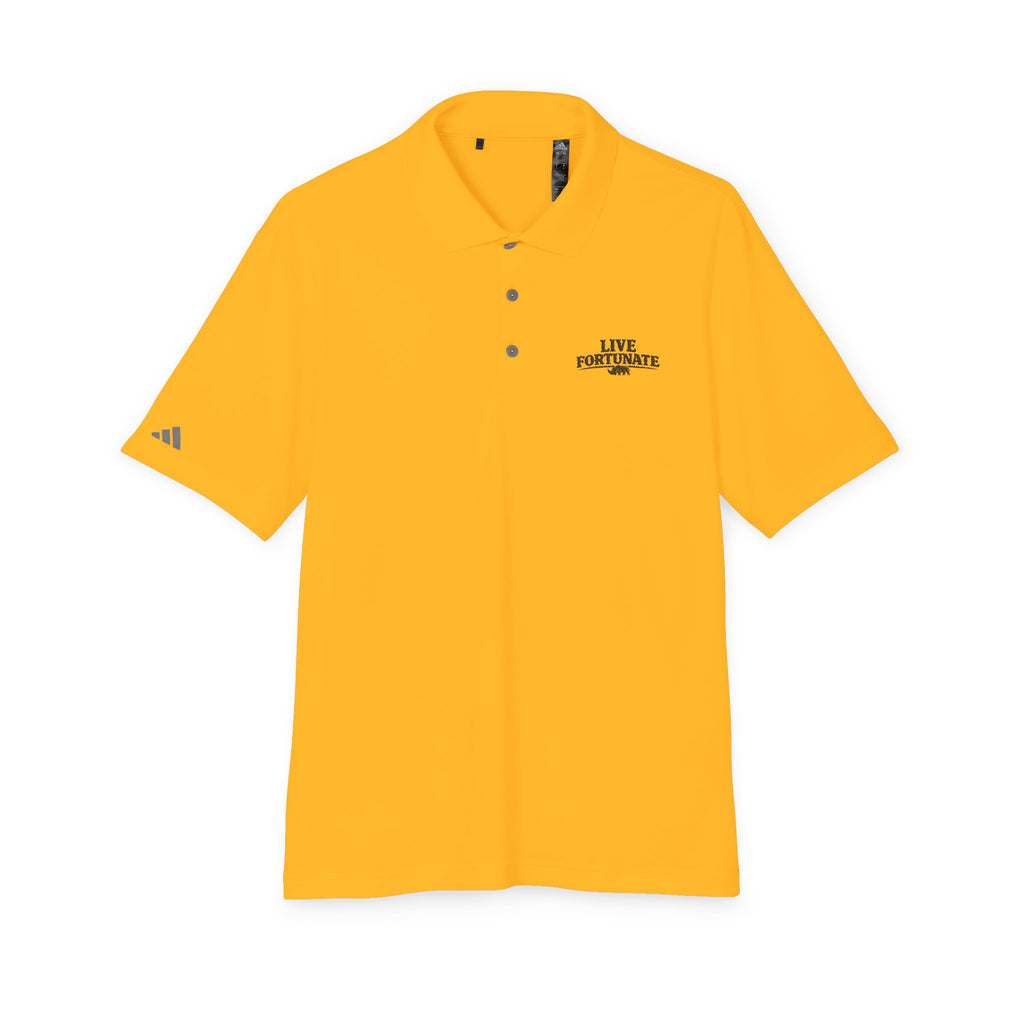 Live Fortunate Men’s Adidas Performance Polo – Embroidered Rhino Logo