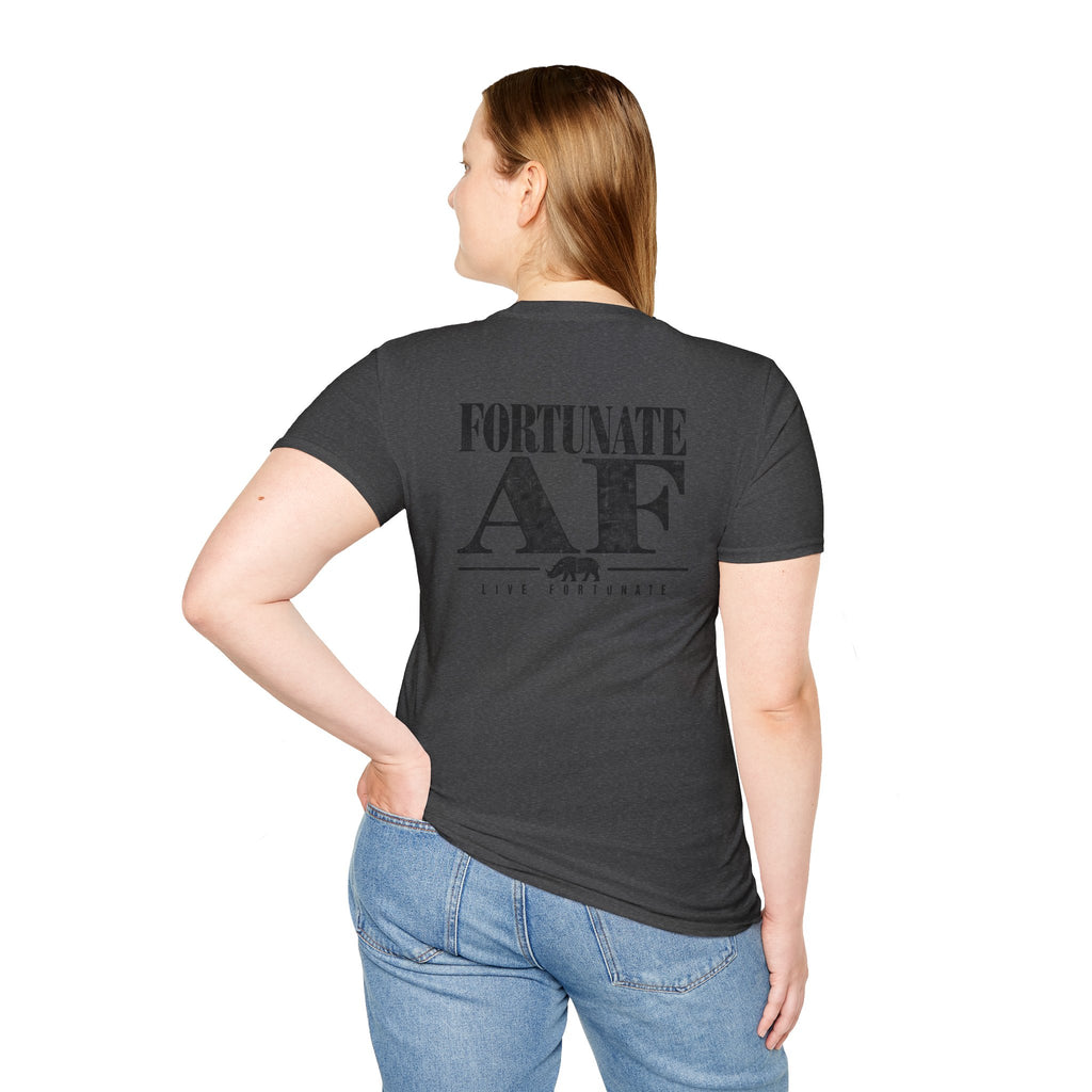 Fortunate AF Rhino Graphic T-shirt Black