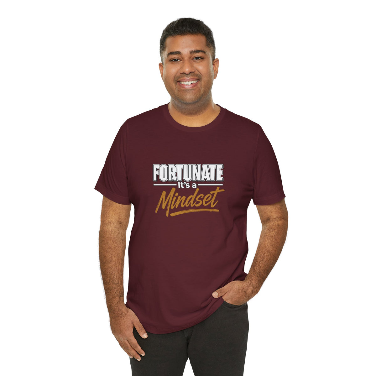 Fortunate It's a Mindset T-Shirt – Inspirational Motivational Tee