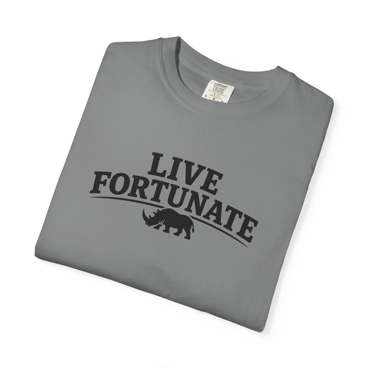 Rhino Logo T-Shirt — LiveFortunate.com Graphic Tee