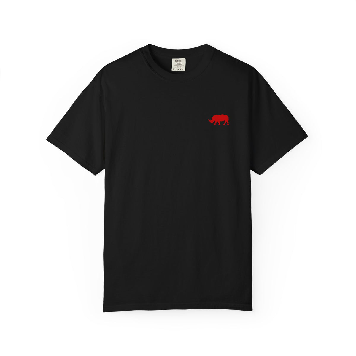 Live Fortunate Rhino T-Shirt — Red Rhino Logo Tee