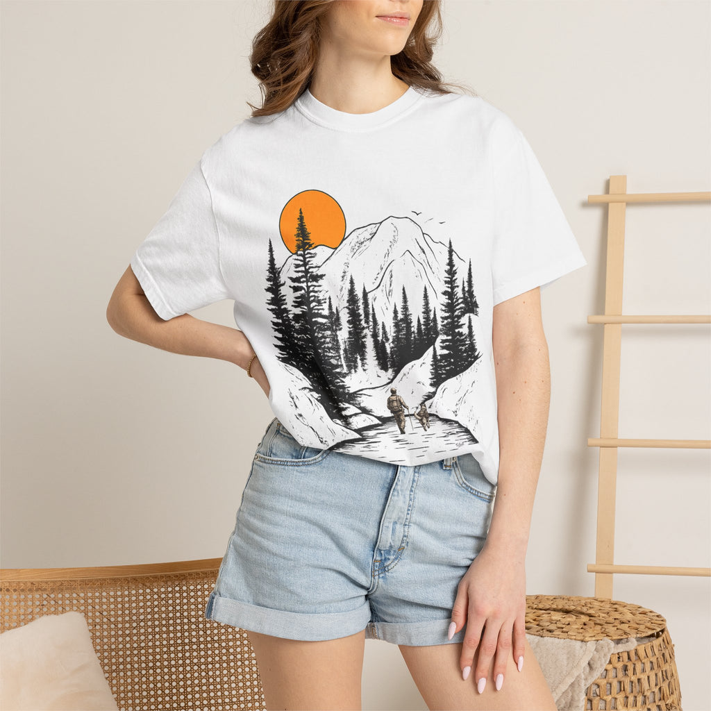 Mountain Sunset Hiking T-Shirt