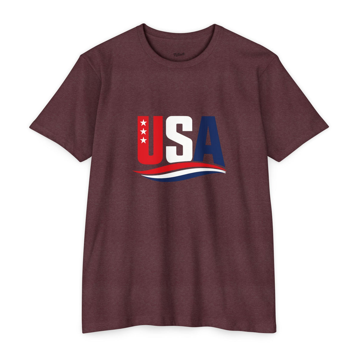 USA Flag Graphic T-Shirt — Patriotic Red White Blue Tee