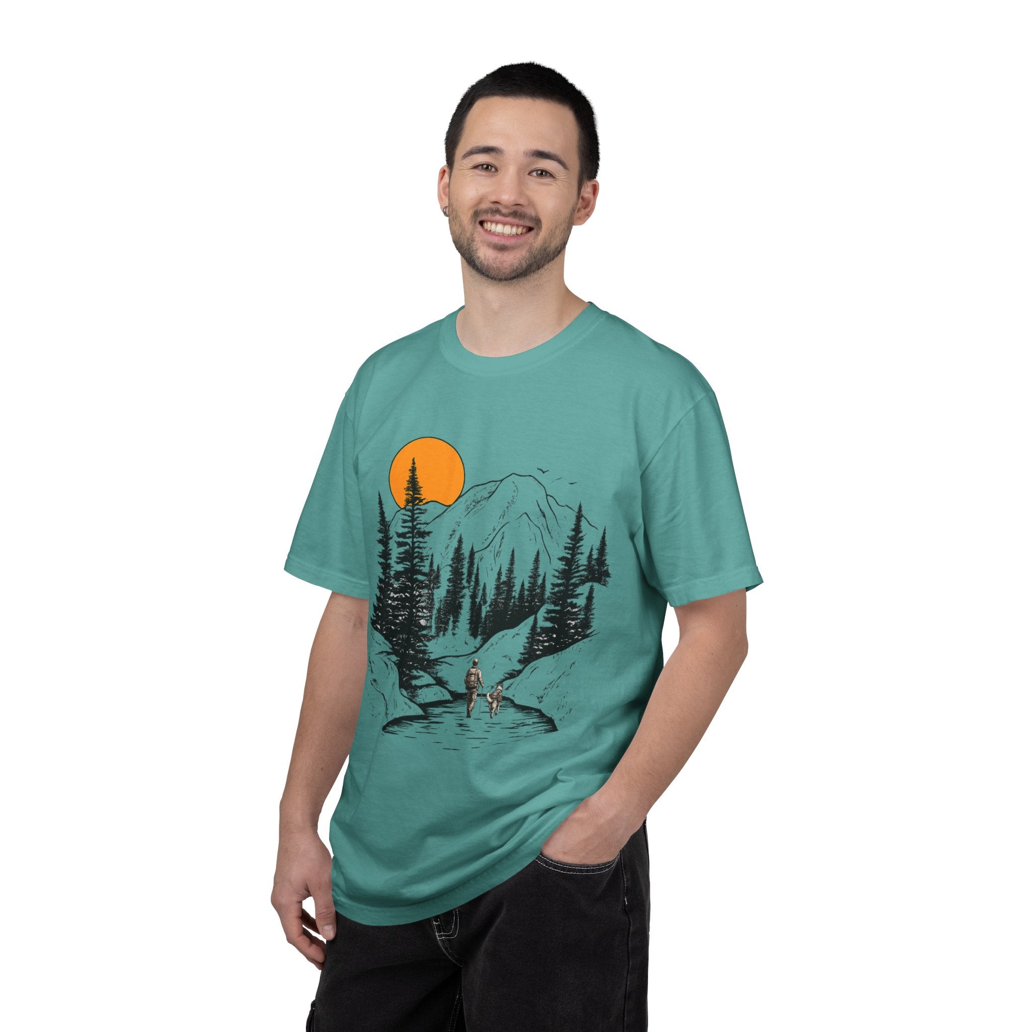Mountain Sunset Hiking T-Shirt