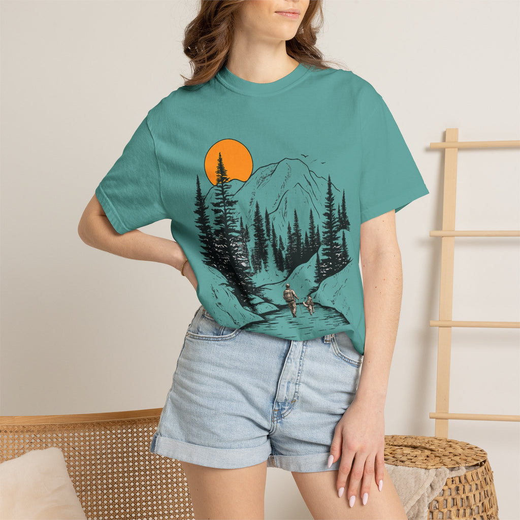Mountain Sunset Hiking T-Shirt