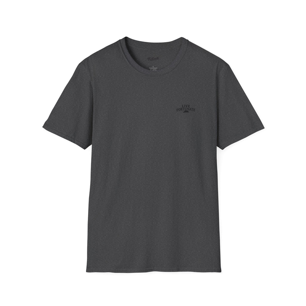 Tree of Clues Sunset T-Shirt — Silhouette Nature Graphic Tee