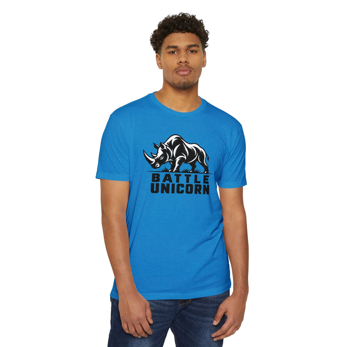 Battle Unicorn Rhino Tee | Live Fortunate