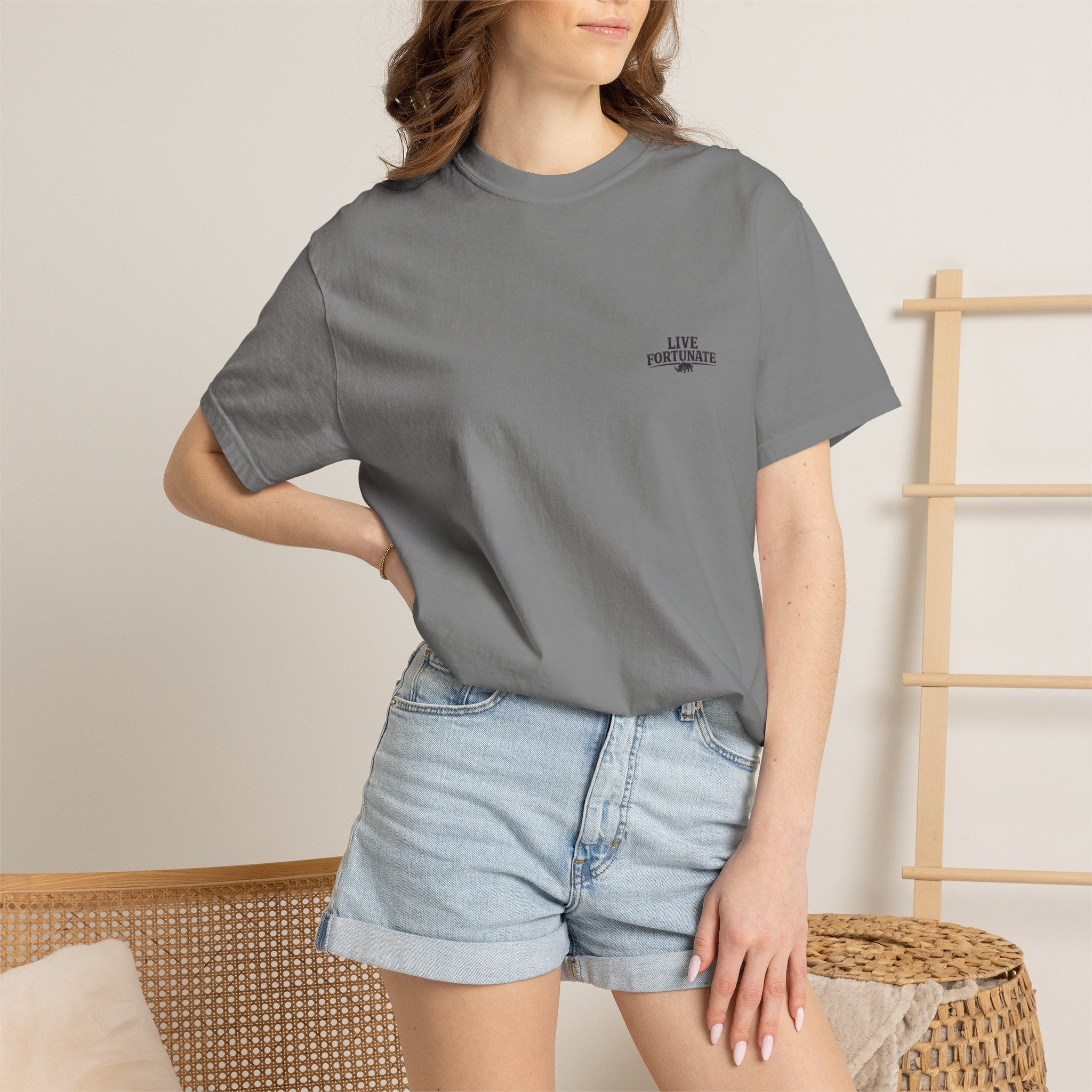 Fishing Lake Scene T-Shirt — Vintage Angler Silhouette Tee