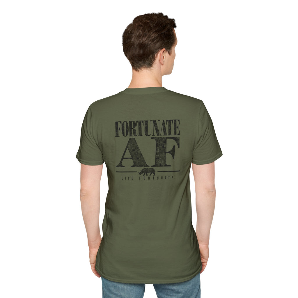 Fortunate AF Rhino Graphic T-shirt Black