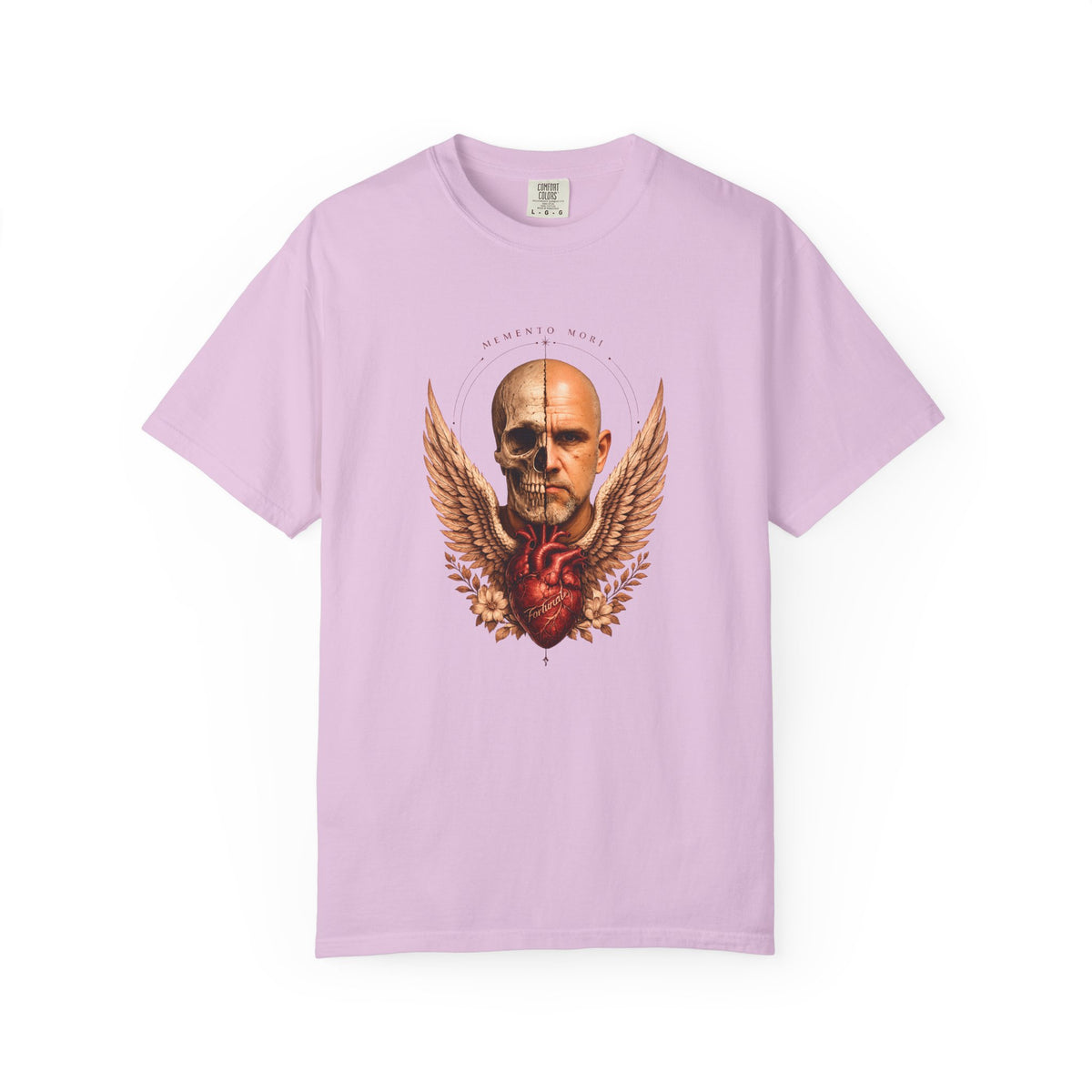 Memento Mori  — Anatomical Heart & Half Skull Graphic Tee