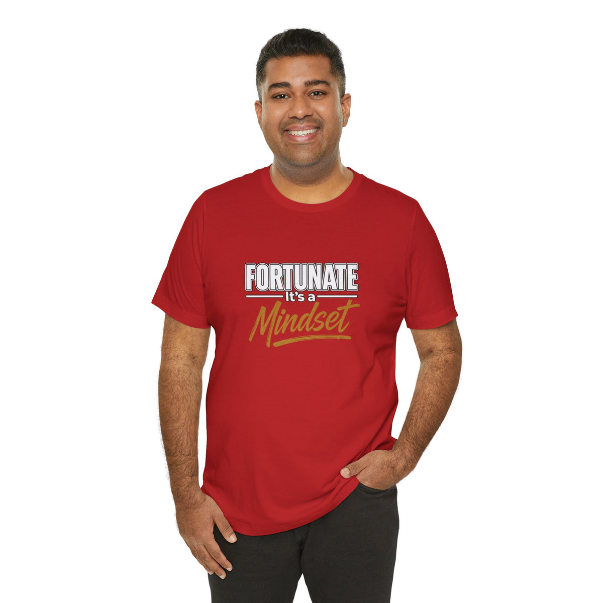 Fortunate It's a Mindset T-Shirt – Inspirational Motivational Tee