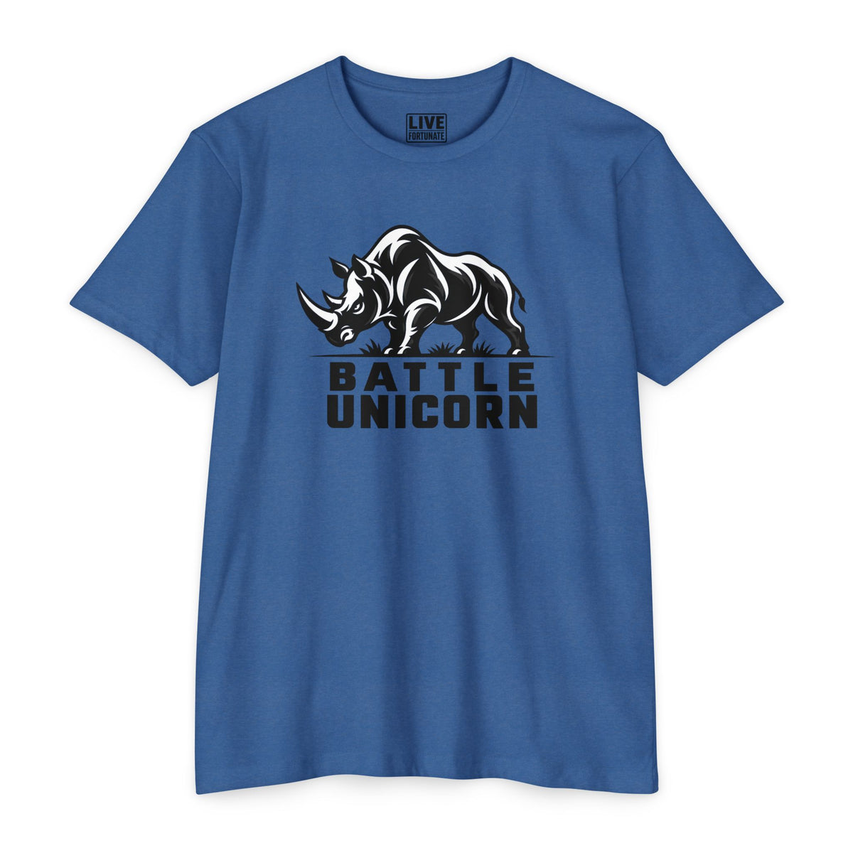Battle Unicorn Rhino Tee | Live Fortunate