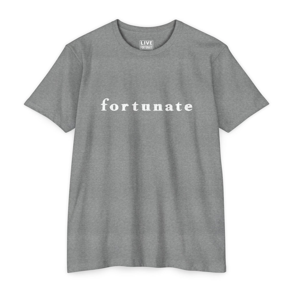 Fortunate Men’s Distressed Wordmark Tee