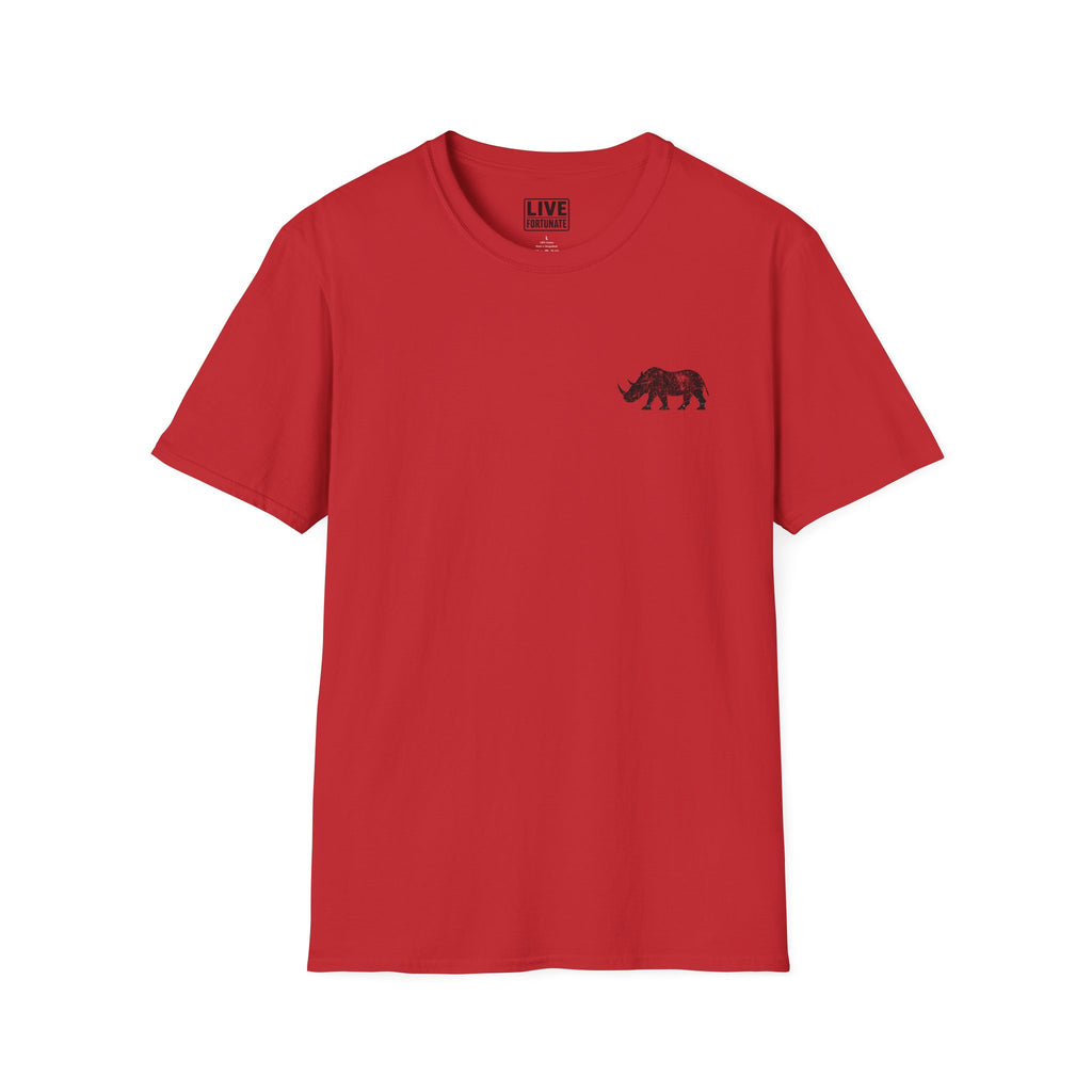Fortunate AF Rhino Graphic T-shirt Black