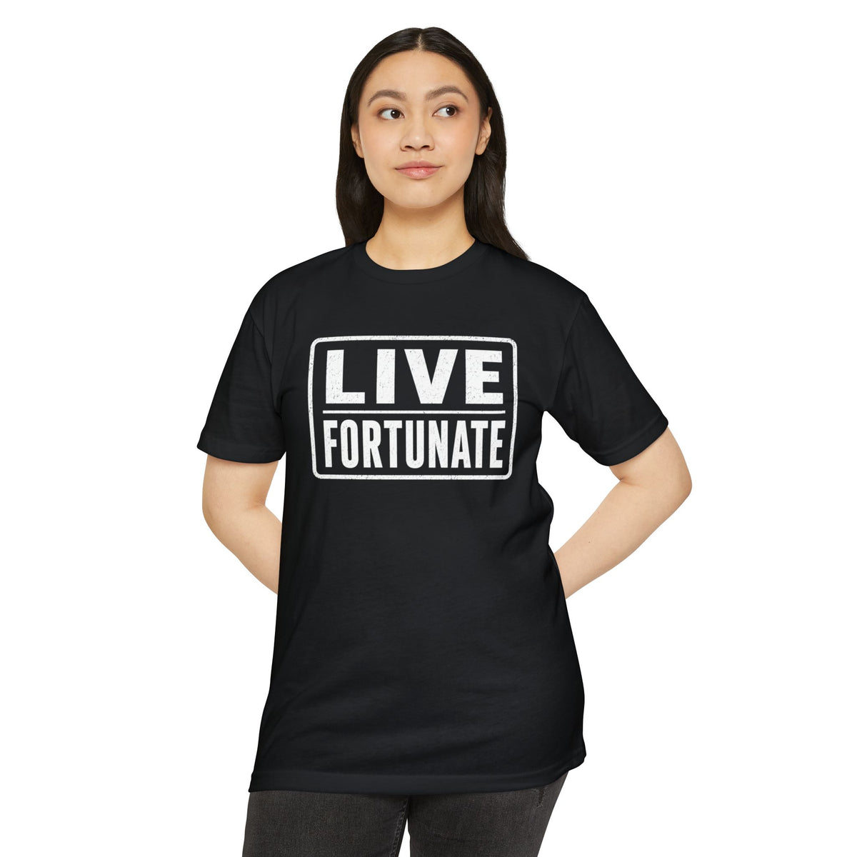 Live Fortunate T-Shirt — Inspirational Graphic Tee