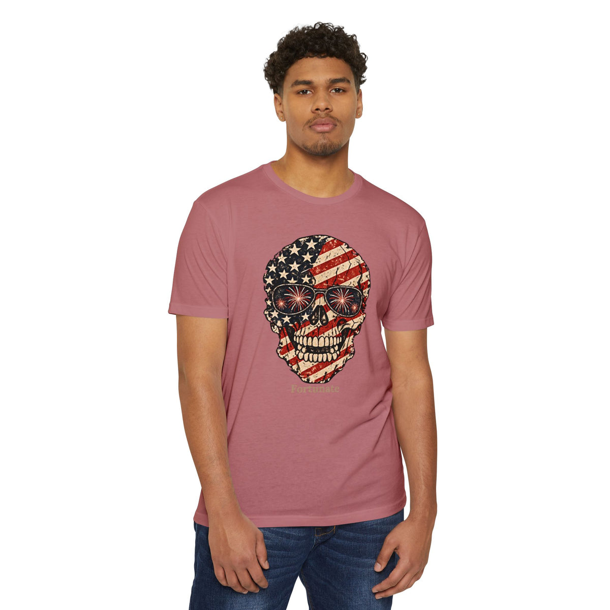 Fortunate American Skull T-Shirt – Live Bold. Live Fortunate.