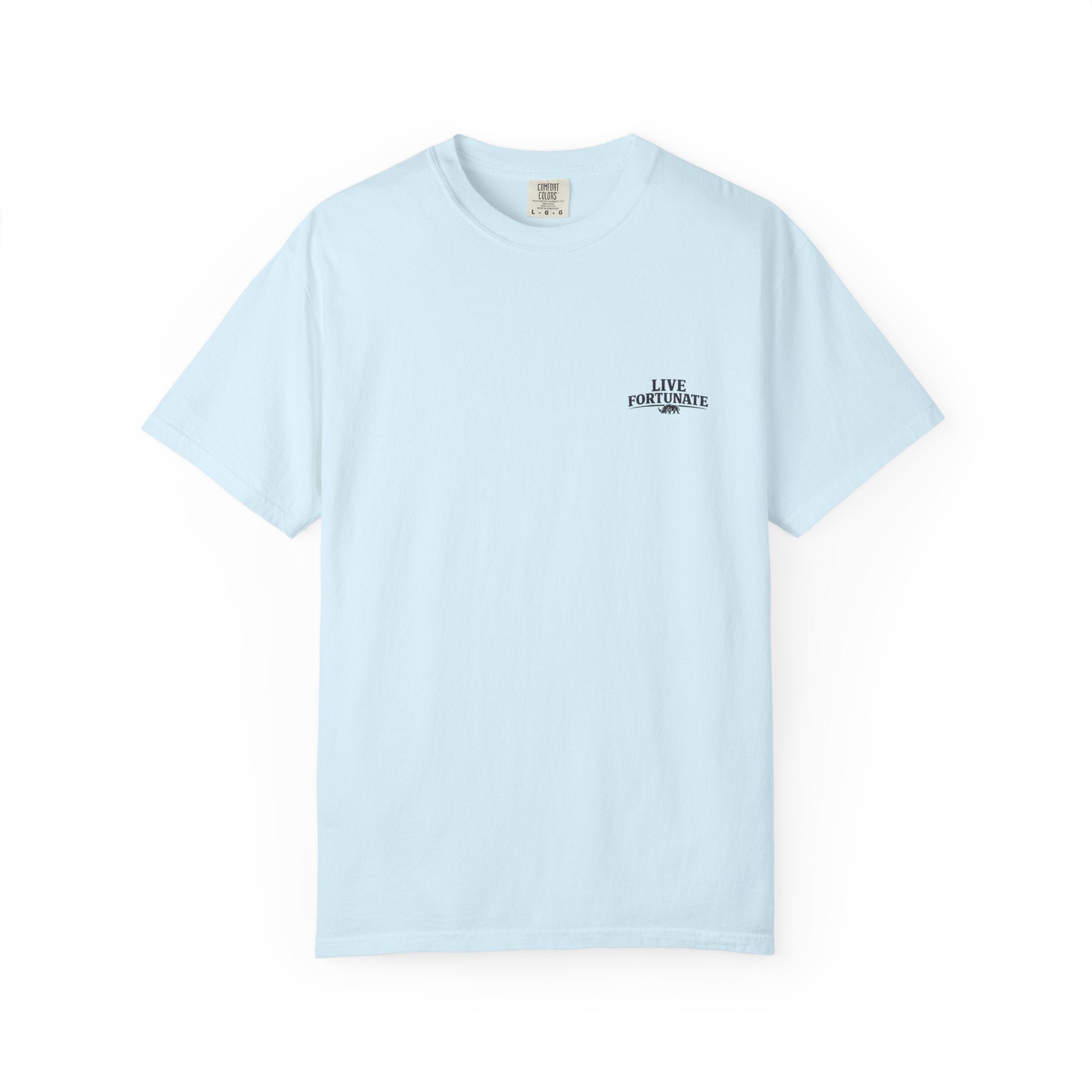 Fishing Lake Scene T-Shirt — Vintage Angler Silhouette Tee
