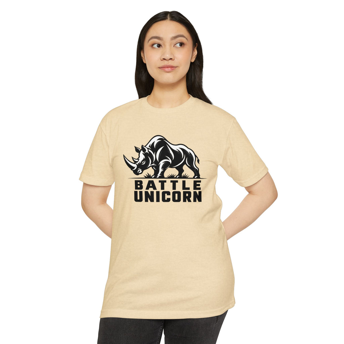 Battle Unicorn Rhino Tee | Live Fortunate